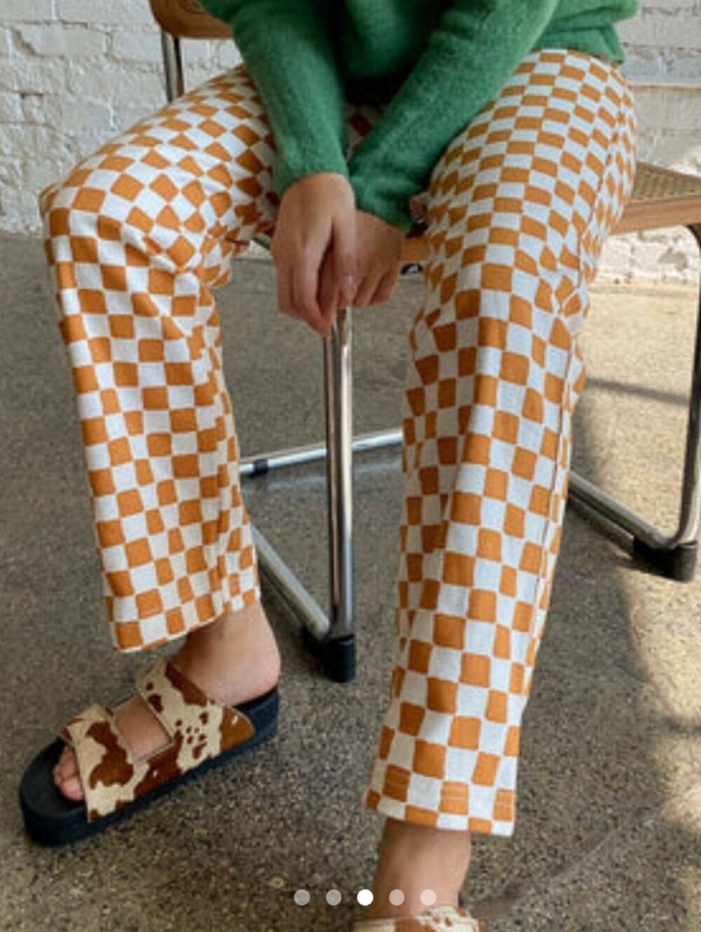 Holiday By Emma Mulholland Kokomo Straight Leg Checkered Pants